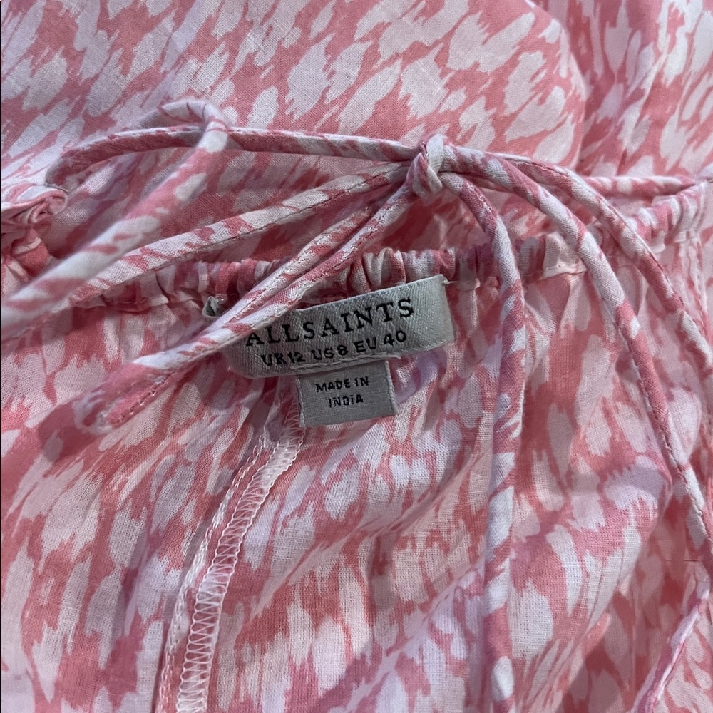 All Saints Essie leopard pink dress - Picture 2 of 5